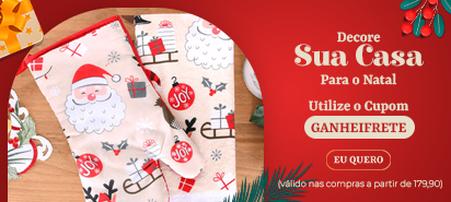 Jogo De Banheiro Natal Bordado Papai Noel Bege