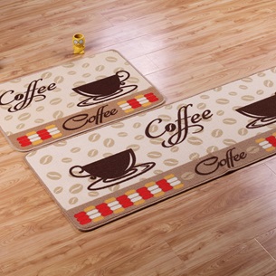 1 Tapete 40xm x 60cm de Cozinha Antiderrapante Colori COFFEE - Bene Casa