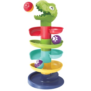 Brinquedo Bebê Rampa Dino 9 peças Com Bolinhas ÚNICO - Bene Casa