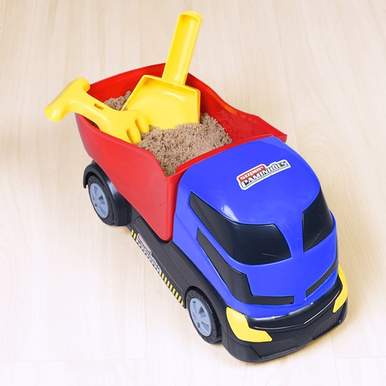 Kit 3 Caminhão Brinquedo Carrinho Infantil Madeira Plastico