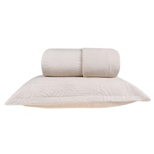 Cobre Leito Casal + 2 Portas Travesseiro Ultra Lisse OFF WHITE - Bene Casa