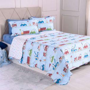 Cobre Leito Infantil C Ursinha Jogo Cama Menina Colcha Linda