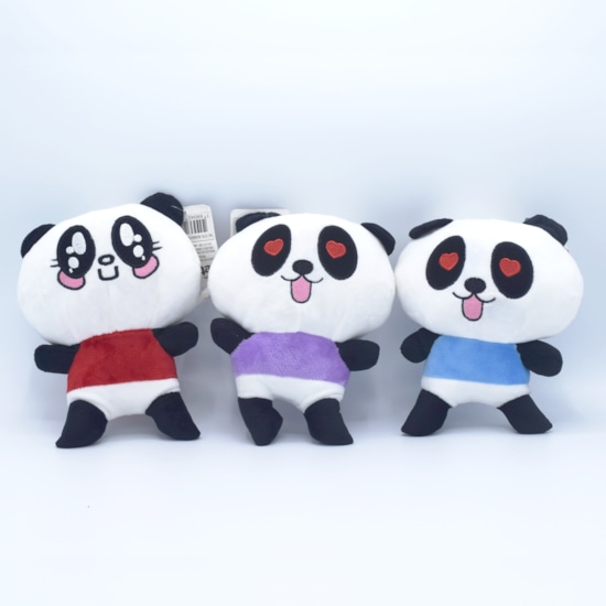 Kit 4 Bichinhos De Pelúcia 18cm PANDA - Meu Pet - Estilo e Conforto