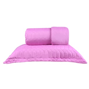 Kit Cobre Leito Casal + Portas Travesseiro Ultra Lisse Ágata Pink - Bene Casa