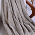 Manta Cobertor Canelada Queen Toque Flannel BEGE - Bene Casa