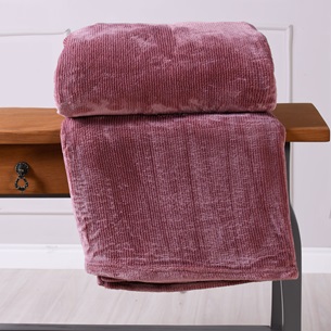 Manta Cobertor Casal Alpes Flannel Toque Extra Macil 300g/m² CASSIS - Tessi