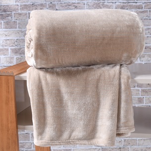 Manta Cobertor Casal Alpes Flannel Toque Extra Macil 300G/M² Castanha - Tessi