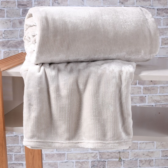 Manta Cobertor King Alpes Flannel Toque Extra Macil 300G/M² Porcelana - Tessi