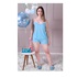 Pijama Curto Malha Com Alcinhas M Super Confortável LOVE BLUE - UseDue