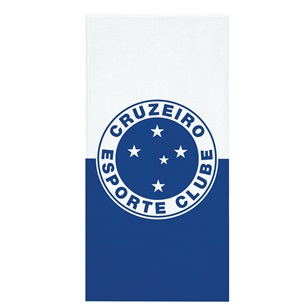 Toalha de Time Futebol Aveludada Cruzeiro 70cm x 1,40m ÚNICO - Bene Casa