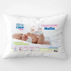 Travesseiro Bebê 40cm x 30cm Extra Conforto - BRANCO - Bene Casa