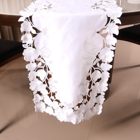 Trilho De Mesa Renda 40cm X 1 40cm Boradado Ingles Eleonor Tessi Estilo E Conforto